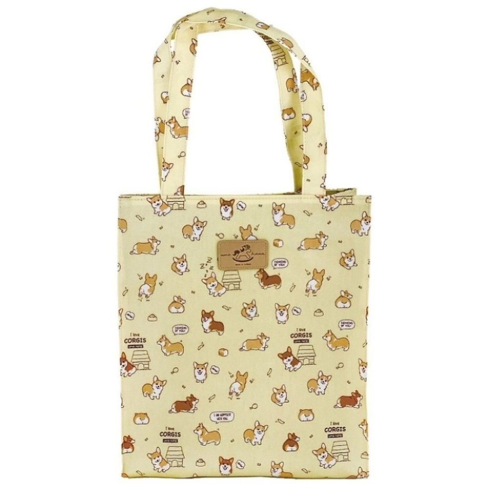 Waterproof Corgi Large Tote Shoulder Bag Travel Purse